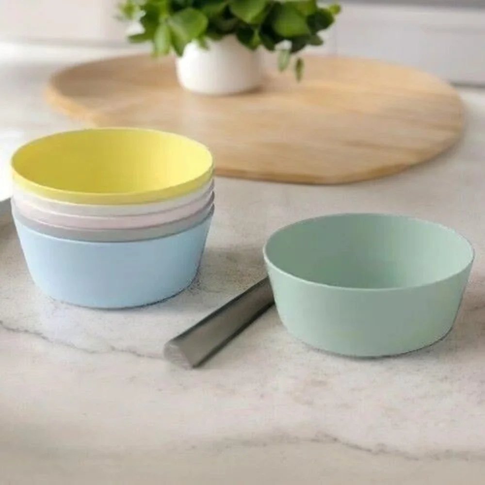 IKEA KALAS Kids Colorful Mixed Bowl Set 6 Pack Stackable New Sealed